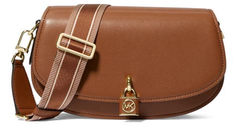 michael kors grain leather messenger bag|Michael Kors Messenger bag women.